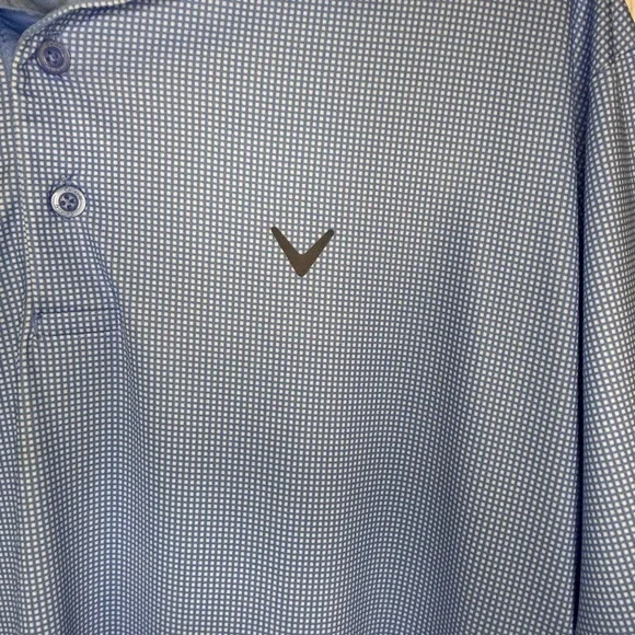 Callaway Shirt Men's Lg  Opti-Dri Geometric Performance Stretch Golf Polo - Picture 5 of 8